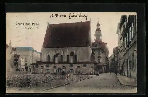 AK Prag, Die Altneu-Synagoge