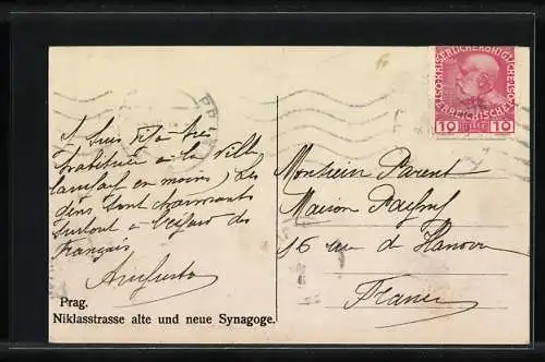 AK Prag / Praha, Staronovà synagoga, Synagoge