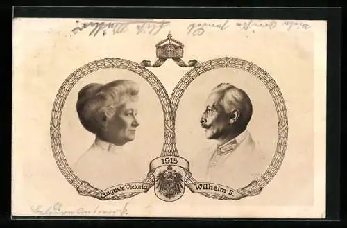 AK Kaiser Wilhelm II. und Kaiserin Auguste Victoria