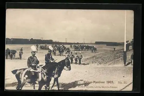 AK Kaiser Wilhelm II. beim Kaiser-Manöver 1903