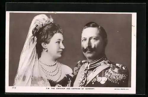 AK The Emperor and Empress of Germany