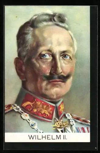 Künstler-AK Portrait Kaiser Wilhelm II.