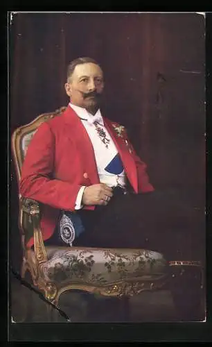 AK Kaiser Wilhelm II. im Anzug mit Orden