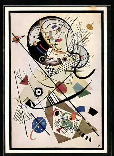 Künstler-AK sign. Kandinsky: Durchgehende Linie