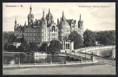 AK Schwerin / Mecklenburg, Grossherzogliches Schloss