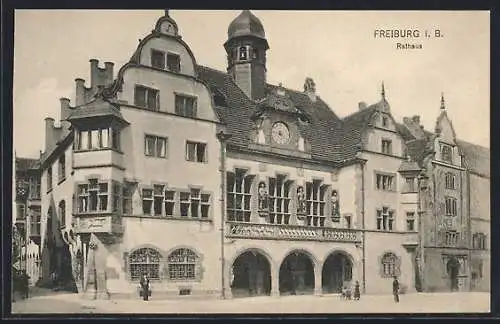 AK Freiburg i. B., Blick auf das Rathaus