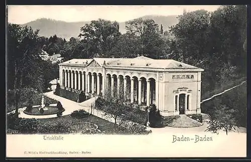 AK Baden-Baden, Blick auf die Trinkhalle