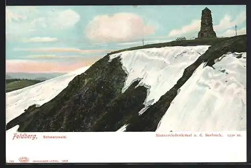 AK Feldberg / Schwarzwald, Bismarckdenkmal a. d. Seebuck