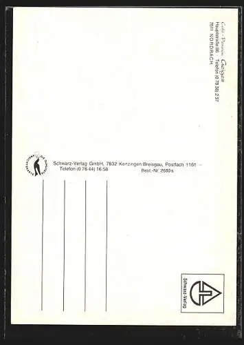 AK Nordrach, Café-Pension Geiges, Hauptstrasse 86, mit Innenansicht