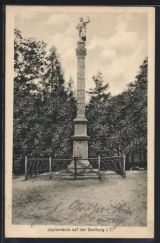 AK Saalburg / Taunus, Partie an der Jupitersäule