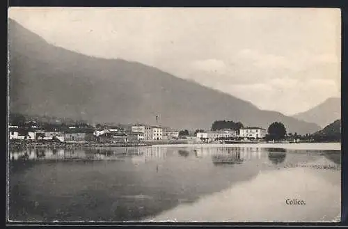 AK Colico, Ortsansicht übers Wasser