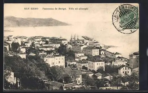 AK San Remo, Panorama de Berigo, Ville ed alberghi