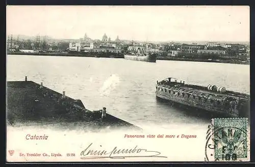 AK Catania, Panorama visto dal mare e Dogana