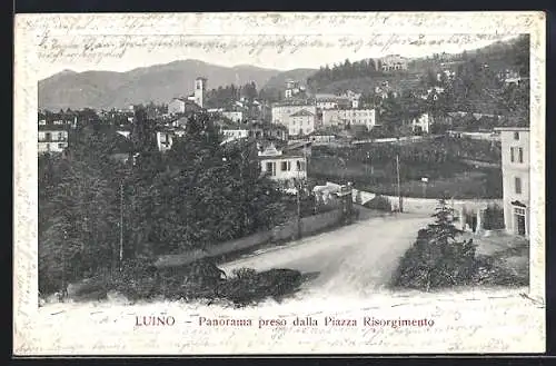 AK Luino, Panorama preso dalla Piazza Risorgimento