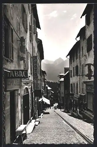 AK Briancon /H.-A., Grande Rue, Dans le fond, Pic de Pierre Eyrautz