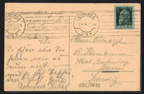 AK München, Hotel Russischer Hof