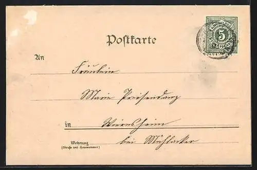 Lithographie Kirchheim / Neckar, Starengasse, Heilbronnerstrasse, Alter Festungsthurm