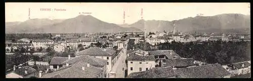 Klapp-AK Thiene, Panorama, Monte Pria Fora, Val d`Astico, Spitz die Tonezza