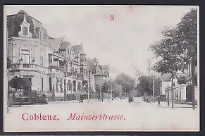 Mini-AK Coblenz, Partie in der Mainzerstrasse