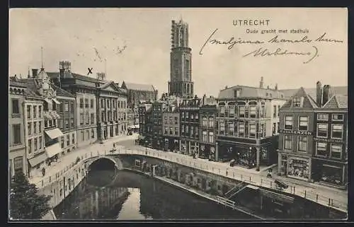 AK Utrecht, Oude Gracht met Stadhuis