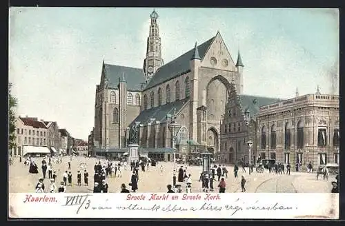 AK Haarlem, Groote Markt en Groote Kerk