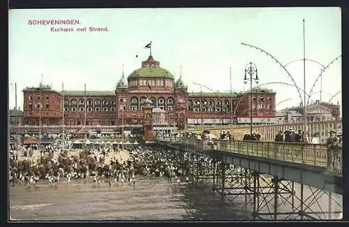 AK Scheveningen, Kurhaus met Strand