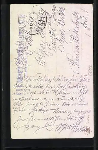 AK Österreichischer Soldat in Uniform mit seiner Frau, Soldatenabschied