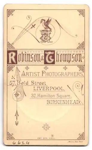 Fotografie Robinson & Thompson, Liverpool, 57 Bold Street, Portrait eines eleganten Herren