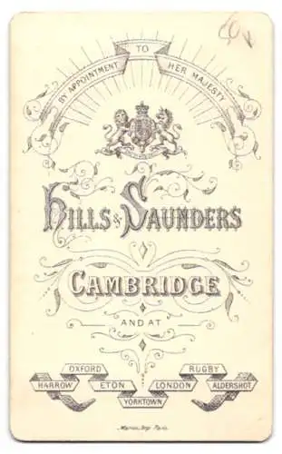 Fotografie Hills & Saunders, Cambridge, Porträt eines jungen Mannes