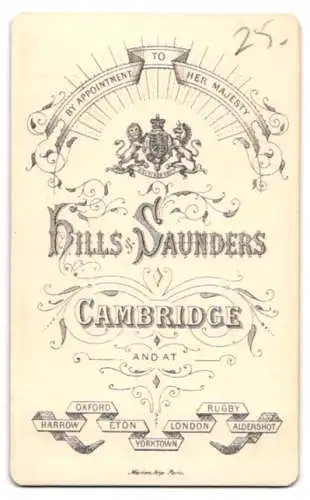 Fotografie Hills & Saunders, Cambridge, Porträt eines jungen Mannes