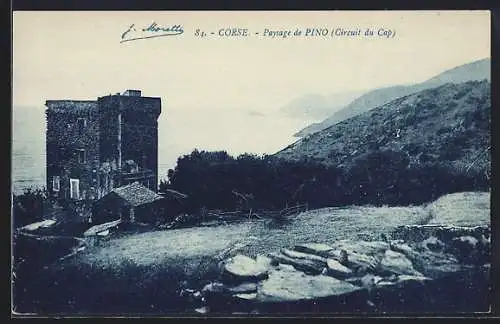 AK Pino /Corse, Circuit du Cap, Panorama