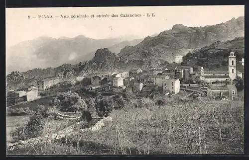 AK Piana, Vue générale et entrée des Calanches