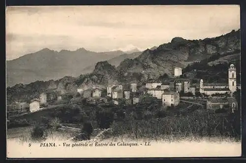 AK Piana, Vue générale et Entrée des Calanques