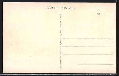 AK Saint-Florent, Vue à travers las arbres