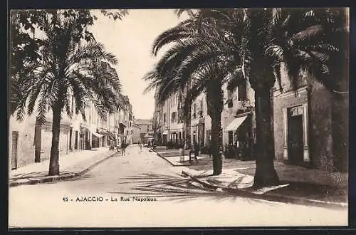 AK Ajaccio, la Rue Napoleon