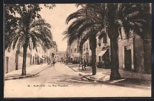 AK Ajaccio, la Rue Napoleon