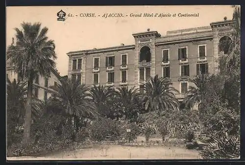 AK Ajaccio /Corse, Grand Hotel d`Ajaccio et Continental