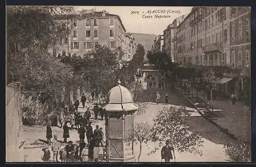 AK Ajaccio /Corse, Le Cours Napoléon