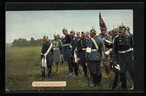 AK Kaiser Wilhelm II. beim Kaisermanöver