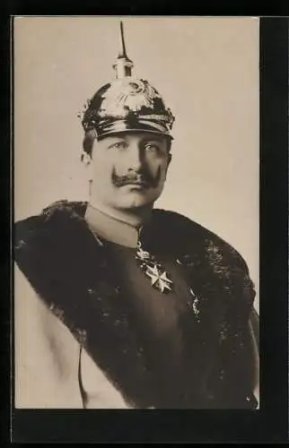 AK Kaiser Wilhelm II. in Paradeuniform mit Orden