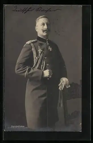 AK Kaiser Wilhelm II. nebst Stuhl