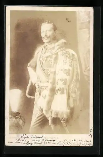 AK Porträt Kaiser Wilhelm II., Uniformfoto