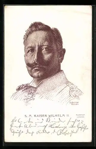 AK Kaiser Wilhelm II., Portrait