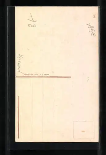 Künstler-AK sign. Herouard: Mann neckt seine Frau mit einem Geschenk, En l`an 1795