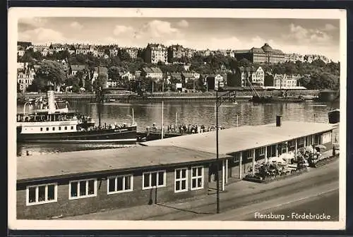 AK Flensburg, Ansicht der Fördebrücke