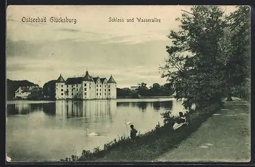 AK Glücksburg, Schloss und Waserallee