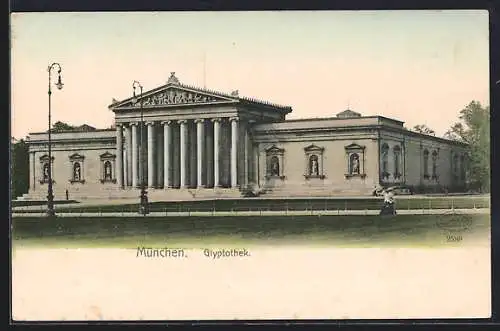 AK München, Blick auf die Glyptothek