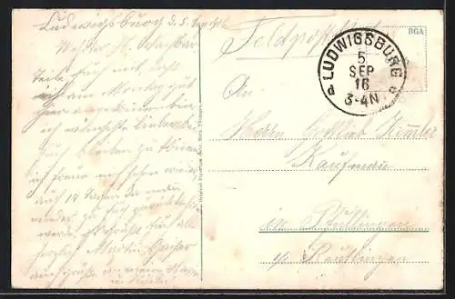 AK Ludwigsburg / Württemberg, Ortsansicht aus der Vogelschau