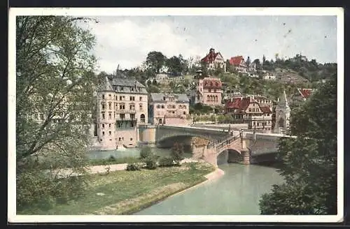 AK Tübingen, Blick auf Osterberg