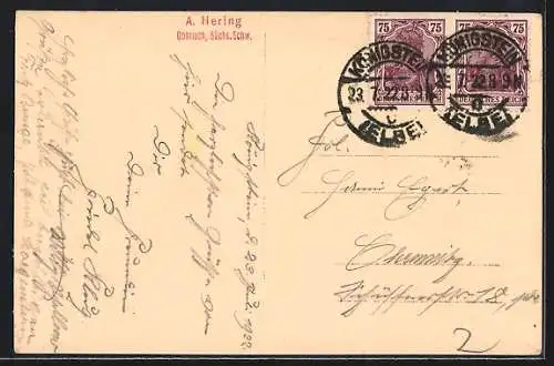 AK Königstein /Elbe, Festung Königstein, Königsnase mit Elbblick